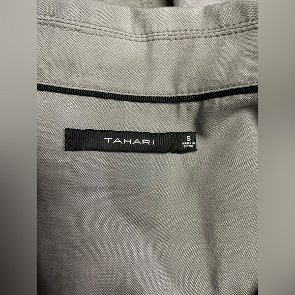 Tahari Tencel Charcoal Jacket, Size Small - Picture 8 of 11